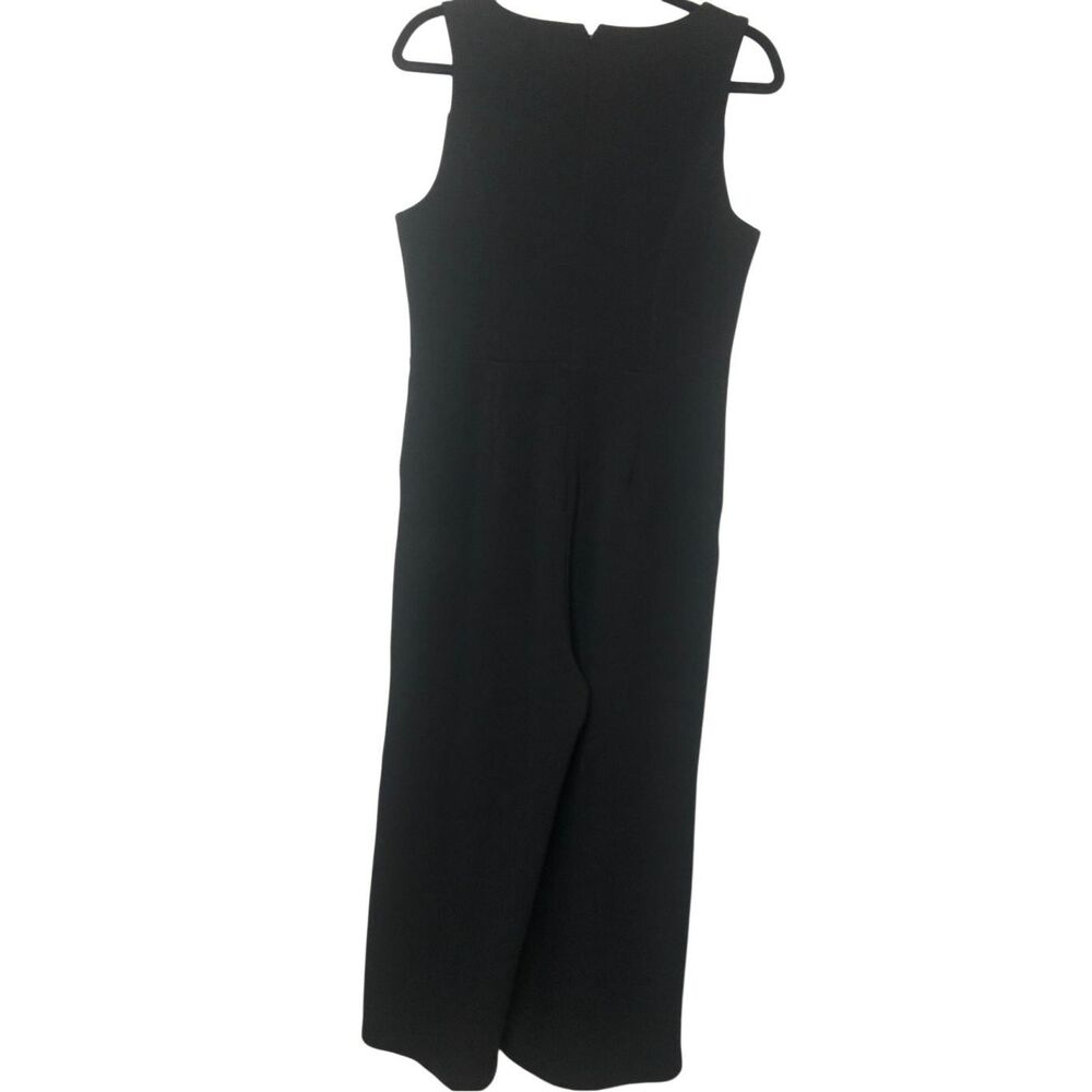 Rachel Zoe wide-leg cropped jumpsuit sz M career quiet luxury minimalist - Picture 3 of 9